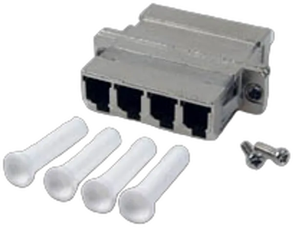 LWL-Kupplung,LC-Buchse/LC-Buchse, 9/125u singlemode, 2xduplex, Keramikhülse