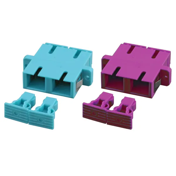 LWL-Kupplung,SC-Buchse/SC-Buchse, 50/125u Multimode, duplex, PVC, OM3, Aqua