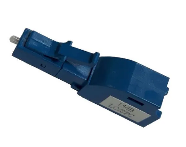 LWL-Dämpfungsglied LC/SPC  7dB, Return Loss 45dB, SM, 9um, Kunststoff