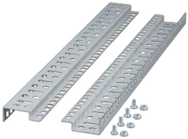 Wandgehäuse 19", zbh. 19" Montageschienen  6HE für Wandgehäuse, Set 2 Stück