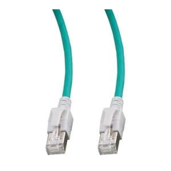 Patchkabel RJ45, CAT6A 500Mhz,  1.5m, grün; S-STP(S/FTP); VC LED in den Steckern!