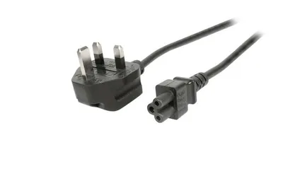 EFB Netzleitung UK BS1363A-C5 180°,schwarz,5.0m,3x0.75mm