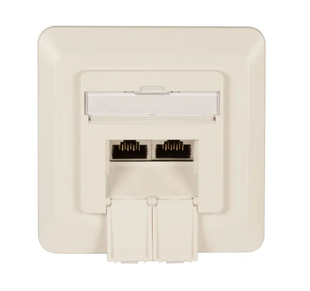 EFB Datendose Cat.6 250MHz oben/unten,Unterputz,2xRJ45,weiß EFB Datendose Cat.6 250MHz oben/unten,Unterputz,2xRJ45,weiß