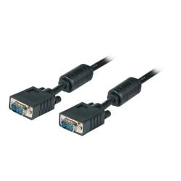 Kabel Video VGA, DSUB15, ST/ST, 15m, Schwarz
