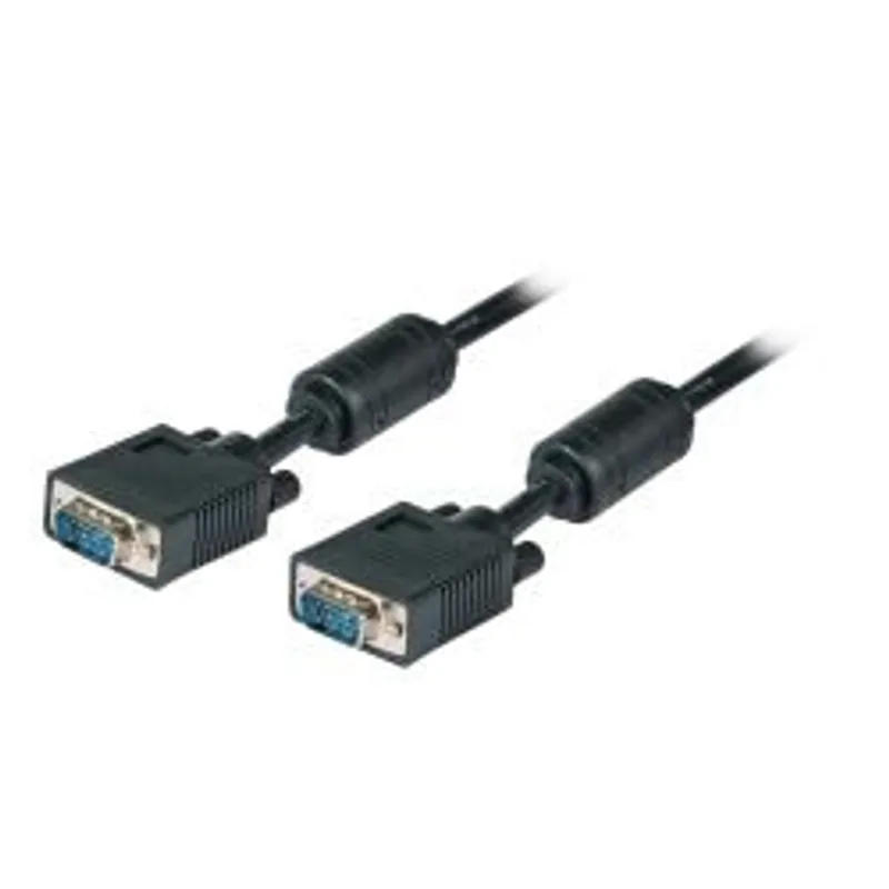 Kabel Video VGA, DSUB15, ST/ST,  3m, Schwarz
