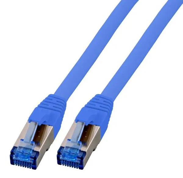 EFB RJ45 Patchk. S/FTP Cat.6A Cat7 TPE superflex  7.50m blau