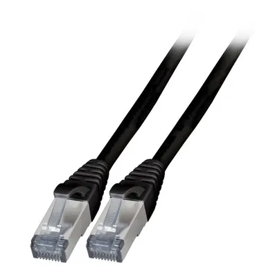 EFB RJ45 Patchkabel S/FTP Cat.6A TPE 2.00m schwarz