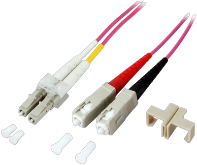 EFB Duplex Patchkabel LC-SC 50/125 OM4 LSZH 2mm 0.5m violett