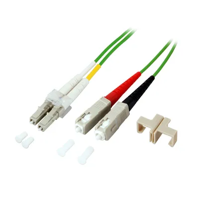 EFB Duplex Patchkabel LC-SC 50/125 OM5 LSZH 2mm 0.5m grün