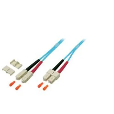 EFB Duplex Patchkabel SC-SC 50/125 OM3 LSZH 3mm 3.0m aqua