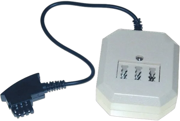 Kabel TK TAE-Adapter, TAE-F-Stecker/NFF-Buchsen, 20cm Kabel
