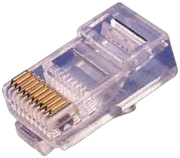 TP-Stecker TP,ungeschirmt,RJ-45, 100-Pack, für Flachkabel