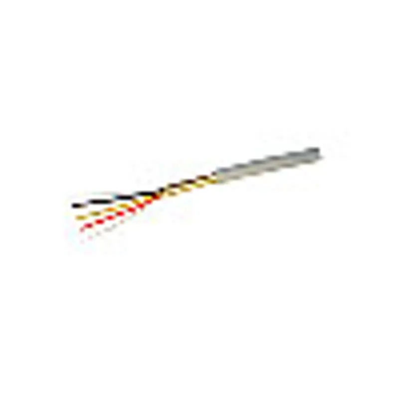 Cable Kabel TK-Install 6x2x0,6mm² de 100m con 6 pares de hilos rígidos trenzados y codificados por color, sección expuesta