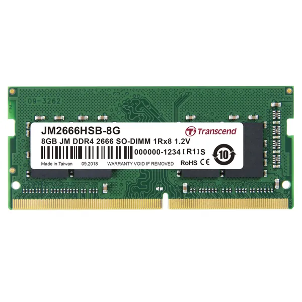 SO DDR4  8GB PC 2666 CL19 Transcend JetRam, JM2666HSB-8G