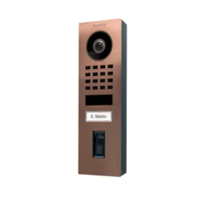 DoorBird IP Video Türstation D1101FV Fingerpr. Edels, Bronze