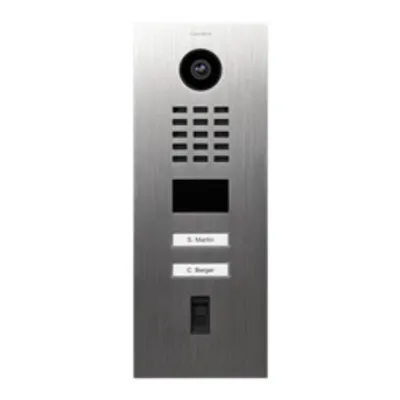DoorBird D2102FV IP Video Türstation Fingerpr. 50, Edels. V2A