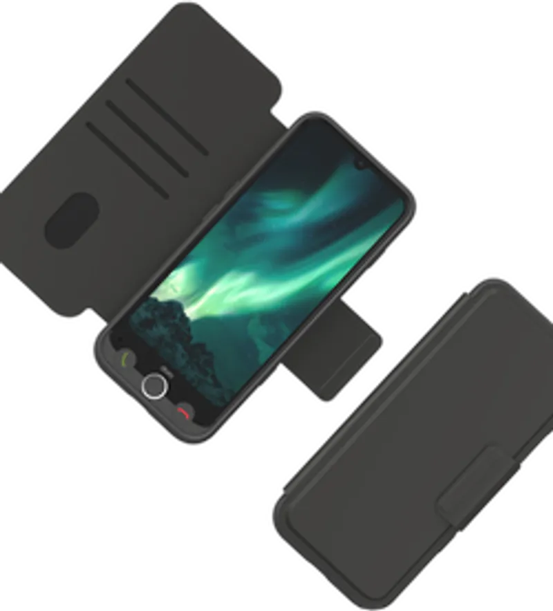 Doro Wallet Case graphit für Aurora A3x
