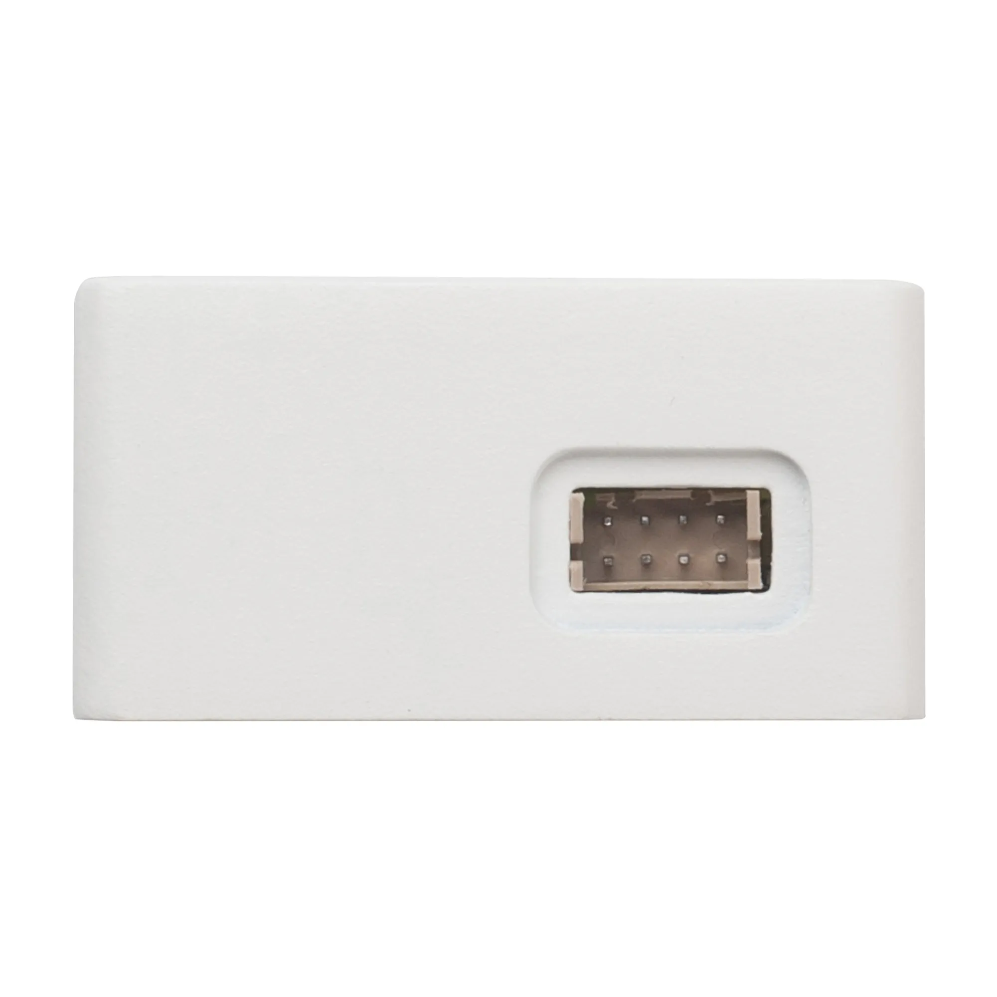 DRAGINO LoRaWAN LiDAR ToF distance sensor DS20L-EU868 with white rectangular housing and recessed multi-pin connector port