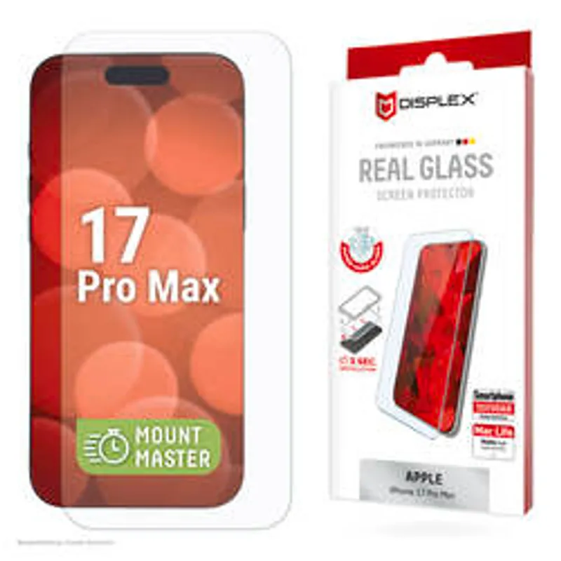 DISPLEX Real Glass MountMaster Apple iPhone 17 Pro Max