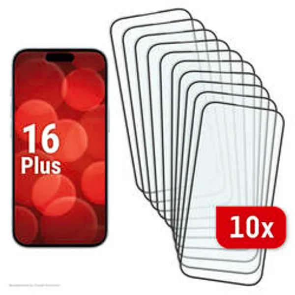 Displex Service-Kit 10x Real Glass FC iPhone 16 Plus