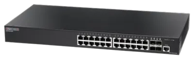 Edgecore Switch L2 24x GE + 4G SFP uplink ports, ECS2100-28T