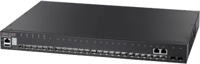 Edgecore Switch full managed Layer3 24 Port • 22 SFP • 2 x GE Combo (RJ45/SFP) • 2 x SFP+ ports • 1 x expansion • 19" • ECS4620-28F-DC