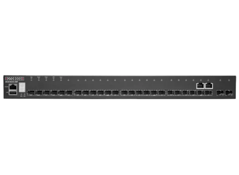 Edgecore Switch full managed Layer3 24 Port • 22 SFP • 2 x GE Combo (RJ45/SFP) • 2 x SFP+ ports  • 1 x expansion • 19" • ECS4620-28F