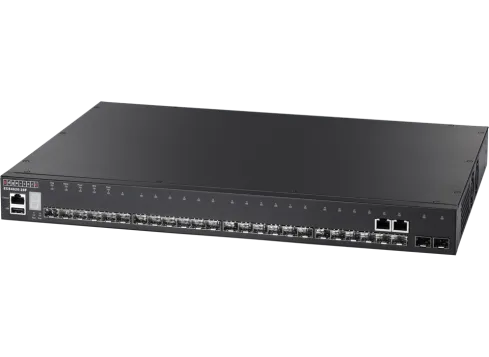 Edgecore Switch full managed Layer3 24 Port • 22 SFP • 2 x GE Combo (RJ45/SFP) • 2 x SFP+ ports  • 1 x expansion • 19" • ECS4620-28F
