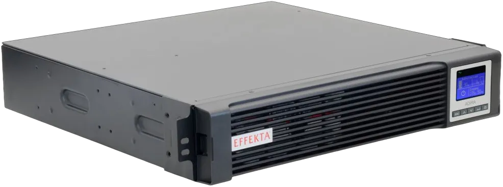 Effekta Online-USV,  700VA,  26min bei cos phi 0,7 ,LCD-Display, ADIRA RT XL, Tower/19", 4HE