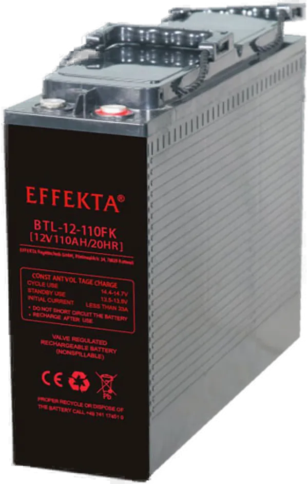 Effekta zbh. Akku 12V/120Ah, 10-Jahresbatterien, M8 Schraubanschluss, Kontaktfläche Ø 16 mm (F12)
