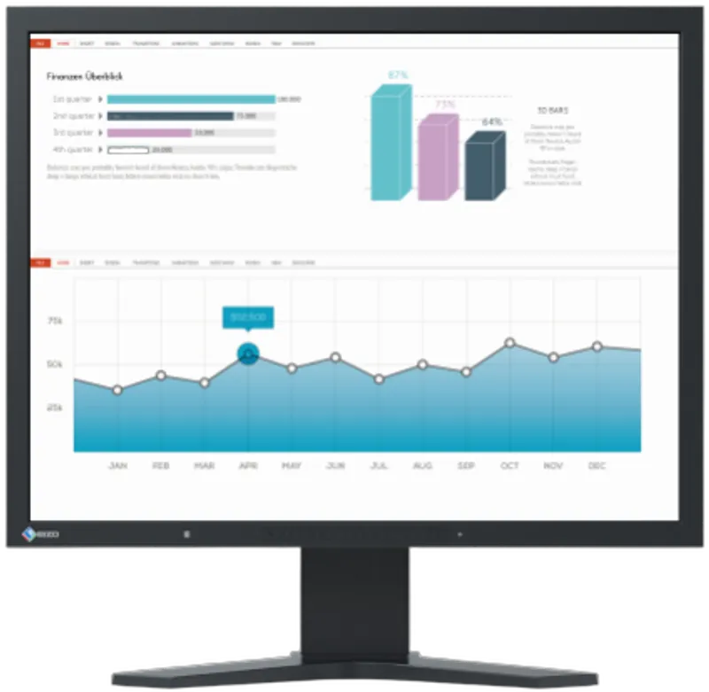 EIZO 48.3cm (19")   S1934H-BK   5:4 DVI+DP LED IPS Lift bl.