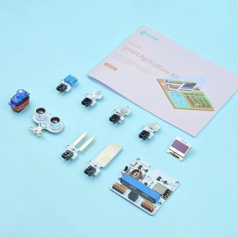 Kit ELECFREAKS micro:bit Smart Agriculture senza scheda, componenti per agricoltura intelligente con sensori e manuale su Kit ELECFREAKS micro:bit Smart Agriculture senza scheda, componenti per agricoltura intelligente con sensori e manuale su