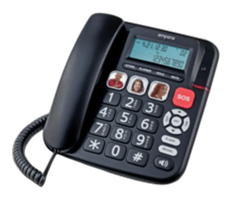 emporia KFT20 Großtastentelefon mit 3 Direktwahltasten