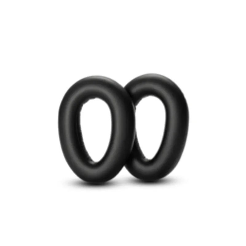 EPOS ADAPT 660 USB-C replacement earpads, two black oval pads with soft padding and hollow centers displayed upright on a