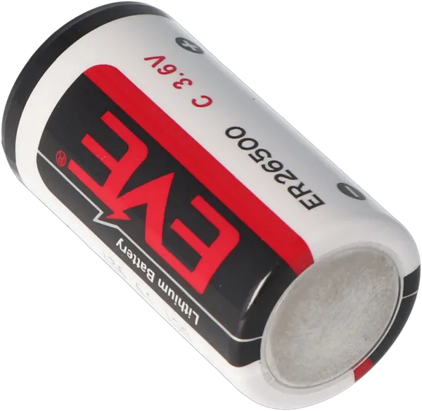 Batterie IoT ER26500 3,6V 8500mAH *EVE*C Size Bobbin Lithium Batterie mit schmalem Pluspol min. 0,3mm, max. 0,5mm