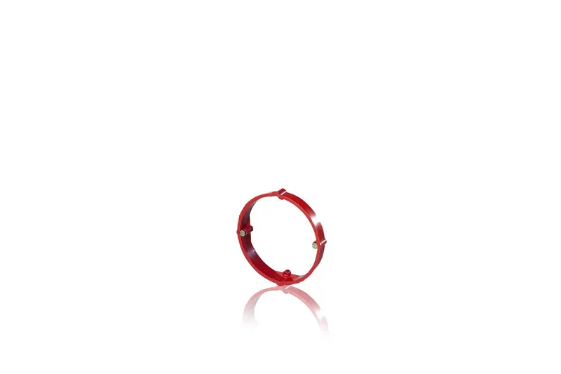 f-tronic Putzausgleichsring, t=12mm, Schraubabstand 60mm, E130, anello di regolazione rosso acceso in posizione verticale