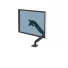 Soporte articulado Fellowes TIS 32" para monitor con brazo negro de 3 articulaciones y gasfeder hasta 8 kg en vista lateral. Soporte articulado Fellowes TIS 32" para monitor con brazo negro de 3 articulaciones y gasfeder hasta 8 kg en vista lateral.
