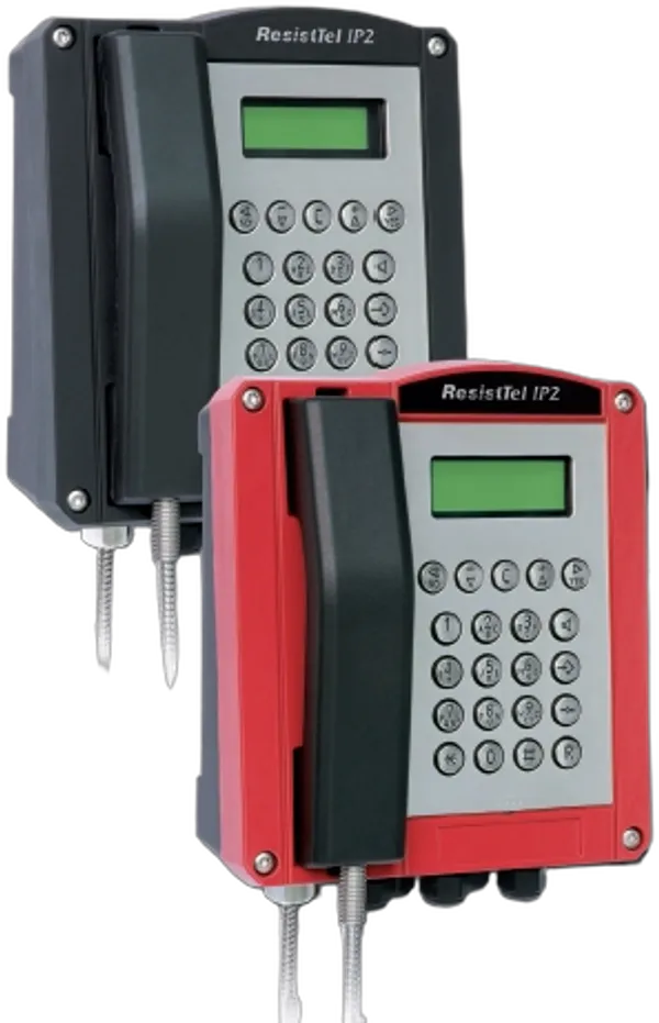 FHF Wetterfestes Telefon ResistTel IP 2 rot