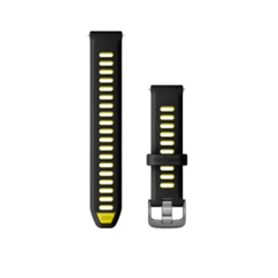 Garmin Schnellwechsel-SilikonArmband 18mm Schwarz/Zitronengelb