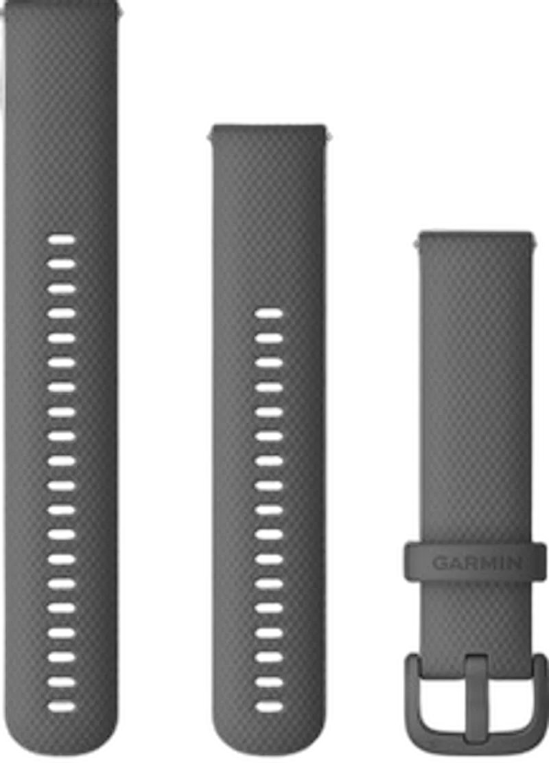 Garmin Schnellwechsel-Armbänder Silikon, grau