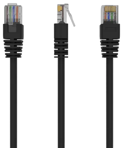 Gembird Patch Cord Cat.5e UTP 0.25m cable de red Negro 0,25 m Cat5e U/UTP (UTP)