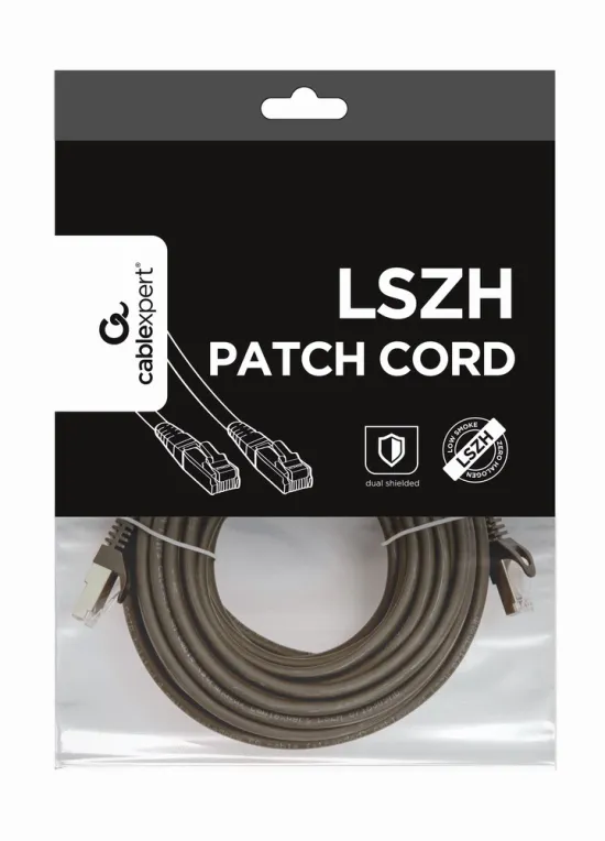 gembird CAT6A Patchkabel (LSZH), 10m, schw.
