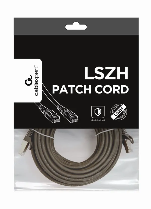 gembird CAT6A Patchkabel (LSZH), 10m, schw.