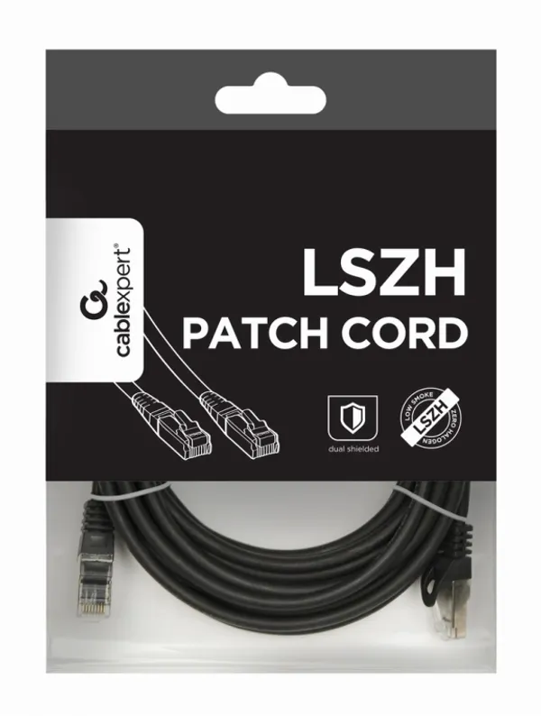gembird CAT6A Patchkabel (LSZH), 5m, schw.