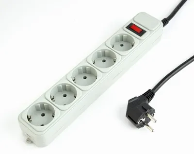 gembird Surge protector, 5 sockets, 6ft, 1,8 m