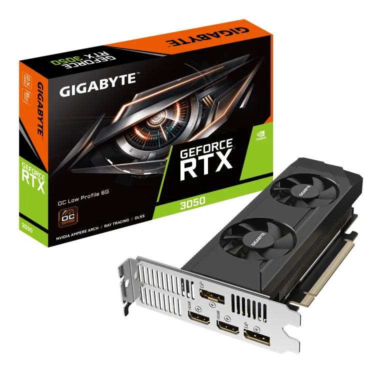 Gigabyte RTX3050 OC LP 6GB GDDR6 2xHDMI 2xDP Gigabyte RTX3050 OC LP 6GB GDDR6 2xHDMI 2xDP