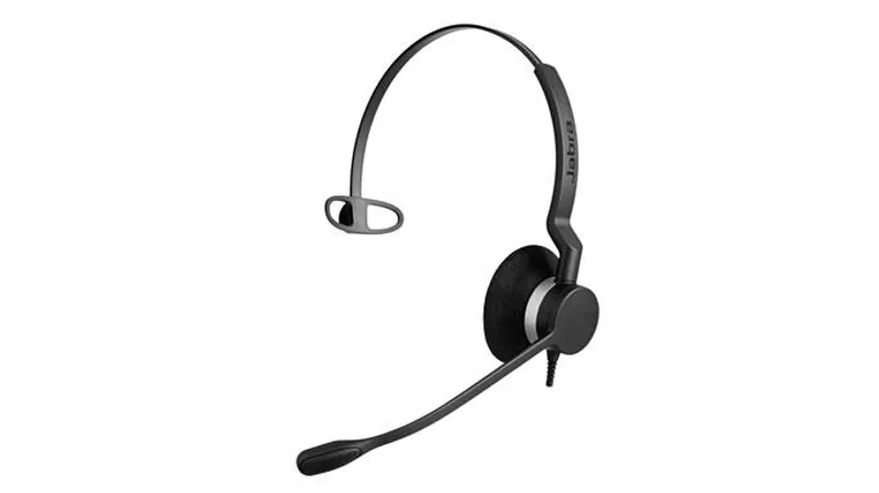 Моногарнитура Jabra BIZ 2300 для Unify Openstage с чёрным амбушюром, металлической дужкой и микрофоном на гибком держателе