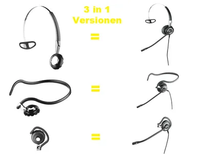 Jabra BIZ 2400 II Headset Mono QD 3-in-1