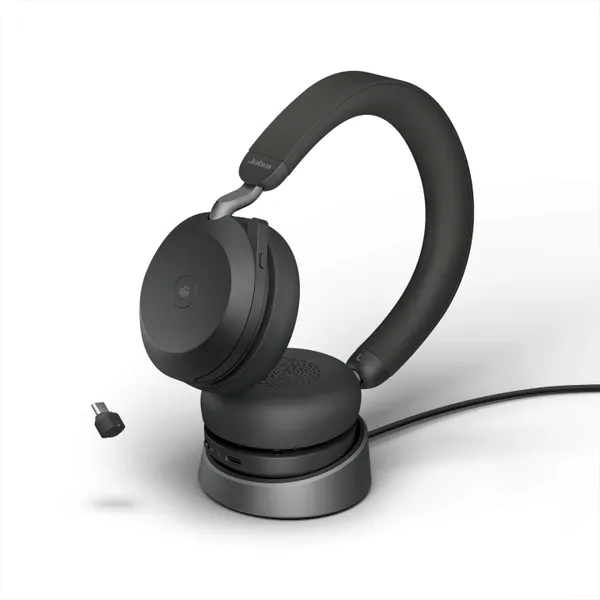 Jabra Evolve2 75 Link 380c/390 MS Stereo Stand Black