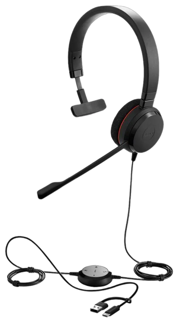 Jabra Headset Evolve 20 MS Mono USB-C/A schnurgebunden
